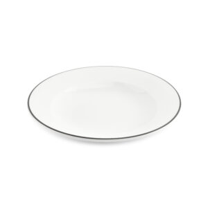 Diep bord 23,5xH4cm black rim Bistro
