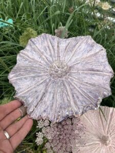 Tuinbloem van keramiek workshop